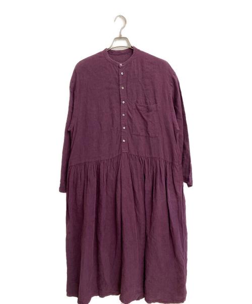nest Robe（ネストローブ）nest Robe (ネストローブ) ヴィンテージフラワープリント2wayギャザードレス ブラック サイズ:SIZE Freeの古着・服飾アイテム