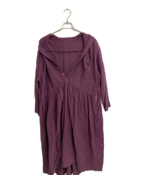 nest Robe（ネストローブ）nest Robe (ネストローブ) ヴィンテージフラワープリント2wayギャザードレス ブラック サイズ:SIZE Freeの古着・服飾アイテム