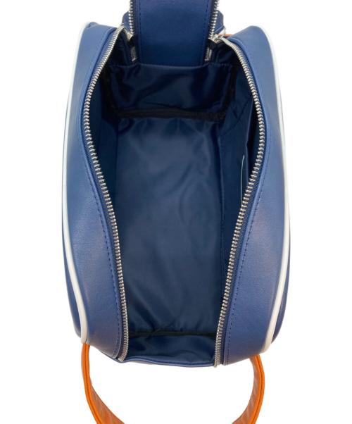 BELLMORE（ベルモーレ）BELLMORE　 (ベルモーレ) FRANCK MULLER (フランクミュラー) コラボセカンドバッグ ネイビー×オレンジの古着・服飾アイテム