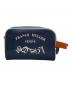 BELLMORE　 (ベルモーレ) FRANCK MULLER (フランクミュラー) コラボセカンドバッグ ネイビー×オレンジ：18000円