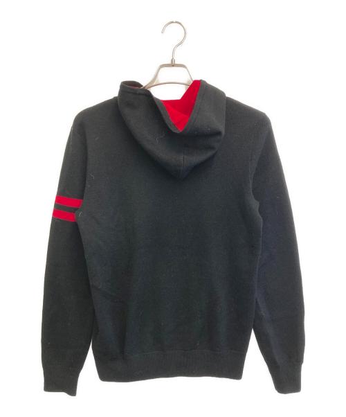 POLO RALPH LAUREN（ポロ・ラルフローレン）POLO RALPH LAUREN (ポロ・ラルフローレン) ビッグポニーステッチニットパーカー ブラック サイズ:XLの古着・服飾アイテム