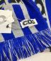 CDG (シーディージー) ロゴジャガードマフラー ブルー 未使用品：7000円