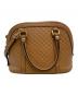 GUCCI (グッチ) マイクログッチシマ 2WAYハンドバッグ ベージュ：40000円