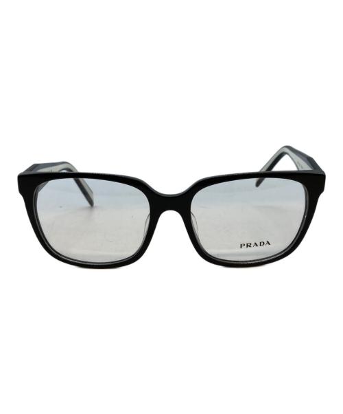 PRADA（プラダ）PRADA (プラダ) PR 17ZV ブラック・ホワイト サイズ:55□17 140の古着・服飾アイテム