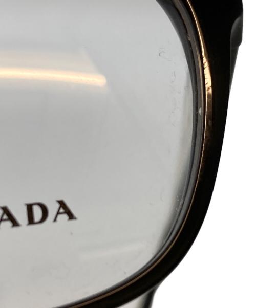 PRADA（プラダ）PRADA (プラダ) PR 17ZV ブラック・ホワイト サイズ:55□17 140の古着・服飾アイテム