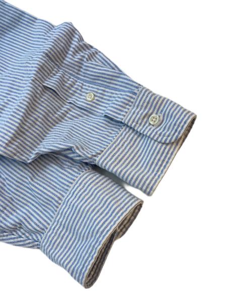 POLO RALPH LAUREN（ポロ・ラルフローレン）POLO RALPH LAUREN (ポロ・ラルフローレン) ストライプBDシャツ ブルー サイズ:SIZE Mの古着・服飾アイテム
