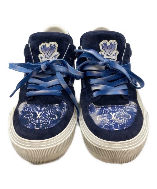 LOUIS VUITTON（ルイ ヴィトン）LOUIS VUITTON (ルイ ヴィトン) オリ・ライン スニーカー ネイビー・ホワイト サイズ:SIZE 7 1/2の古着・服飾アイテム