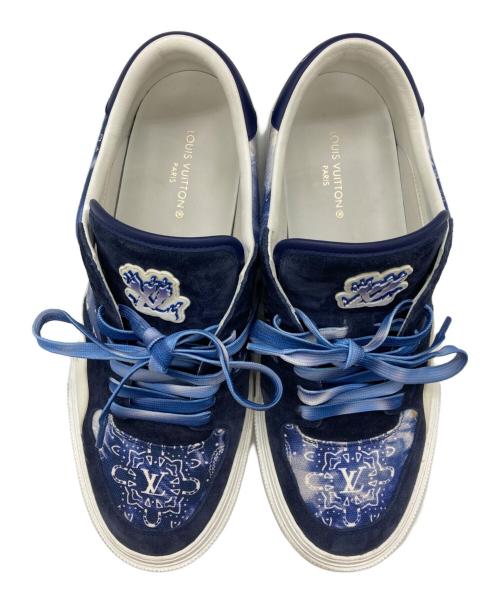 LOUIS VUITTON（ルイ ヴィトン）LOUIS VUITTON (ルイ ヴィトン) オリ・ライン スニーカー ネイビー・ホワイト サイズ:SIZE 7 1/2の古着・服飾アイテム