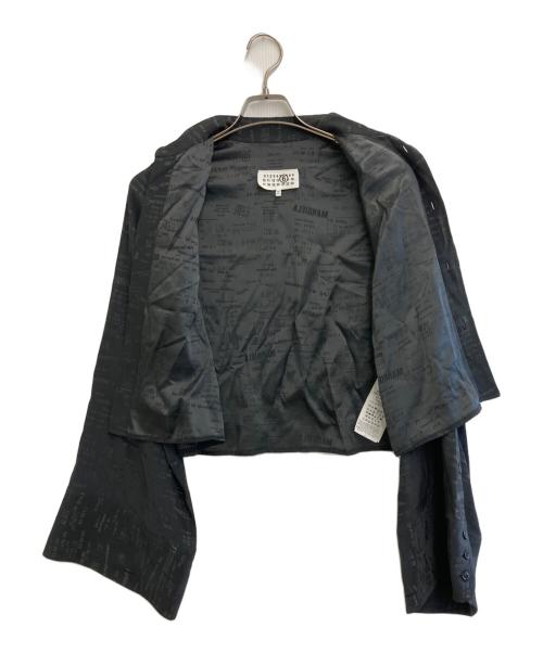 MM6 Maison Margiela（エムエムシックスメゾンマルジェラ）MM6 Maison Margiela (エムエムシックスメゾンマルジェラ) ジャガード コンバーチブル シャツ ダークグレー サイズ:SIZE Mの古着・服飾アイテム