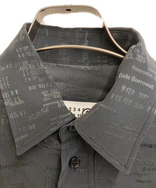 MM6 Maison Margiela（エムエムシックスメゾンマルジェラ）MM6 Maison Margiela (エムエムシックスメゾンマルジェラ) ジャガード コンバーチブル シャツ ダークグレー サイズ:SIZE Mの古着・服飾アイテム