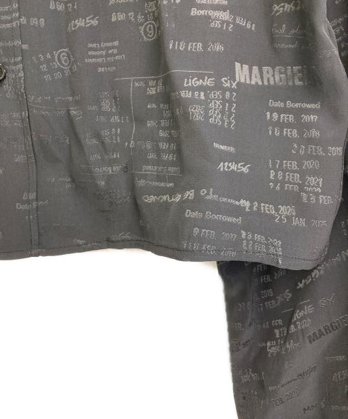 MM6 Maison Margiela（エムエムシックスメゾンマルジェラ）MM6 Maison Margiela (エムエムシックスメゾンマルジェラ) ジャガード コンバーチブル シャツ ダークグレー サイズ:SIZE Mの古着・服飾アイテム
