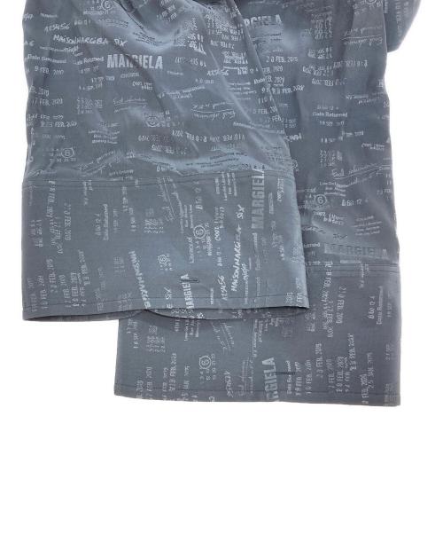 MM6 Maison Margiela（エムエムシックスメゾンマルジェラ）MM6 Maison Margiela (エムエムシックスメゾンマルジェラ) ジャガード コンバーチブル シャツ ダークグレー サイズ:SIZE Mの古着・服飾アイテム