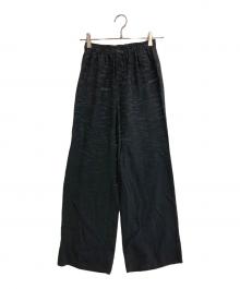 MM6 Maison Margiela（エムエムシックスメゾンマルジェラ）の古着「ワイドレッグ トラウザーズ」｜ダークグレー