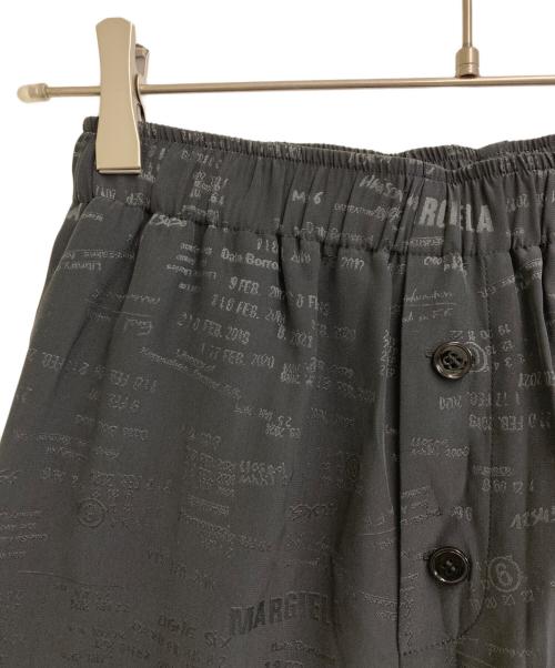MM6 Maison Margiela（エムエムシックスメゾンマルジェラ）MM6 Maison Margiela (エムエムシックスメゾンマルジェラ) ワイドレッグ トラウザーズ ダークグレー サイズ:SIZE Sの古着・服飾アイテム