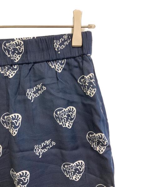KENZO（ケンゾー）KENZO (ケンゾー) ジャングルハートプリントパジャマパンツ ネイビー サイズ:SIZE Sの古着・服飾アイテム