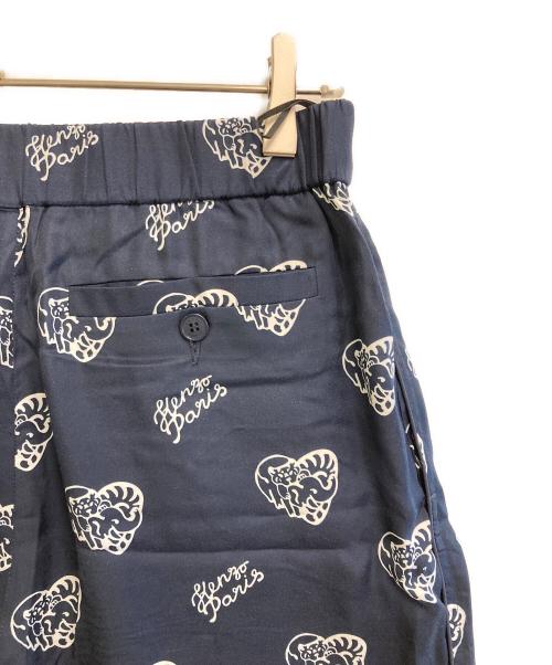 KENZO（ケンゾー）KENZO (ケンゾー) ジャングルハートプリントパジャマパンツ ネイビー サイズ:SIZE Sの古着・服飾アイテム