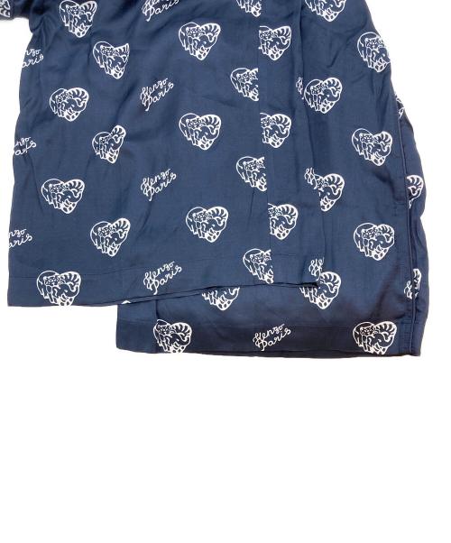 KENZO（ケンゾー）KENZO (ケンゾー) ジャングルハートプリントパジャマパンツ ネイビー サイズ:SIZE Sの古着・服飾アイテム