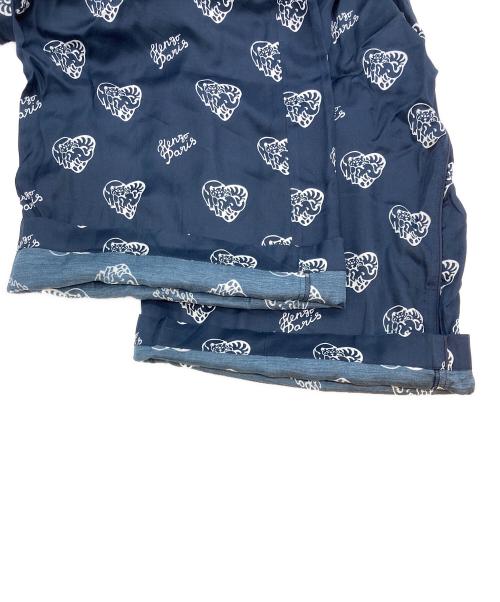 KENZO（ケンゾー）KENZO (ケンゾー) ジャングルハートプリントパジャマパンツ ネイビー サイズ:SIZE Sの古着・服飾アイテム