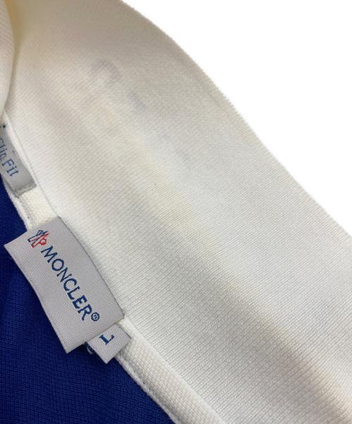 MONCLER（モンクレール）MONCLER (モンクレール) ポロシャツ ブルー サイズ:SIZE Lの古着・服飾アイテム