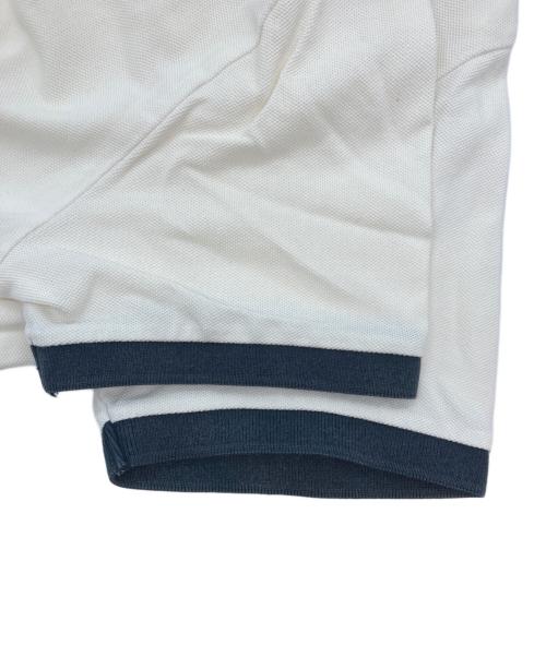 MONCLER（モンクレール）MONCLER (モンクレール) ポロシャツ ホワイト サイズ:SIZE Lの古着・服飾アイテム