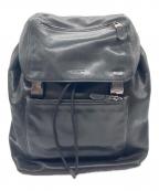 COACHコーチ）の古着「レザーリュック」｜ブラック