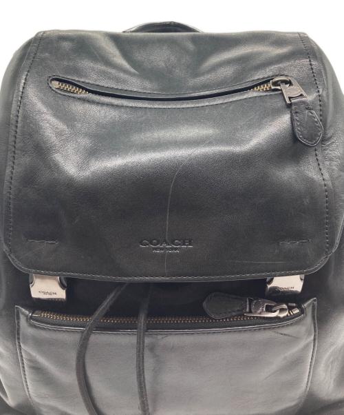 COACH（コーチ）COACH (コーチ) レザーリュック ブラックの古着・服飾アイテム