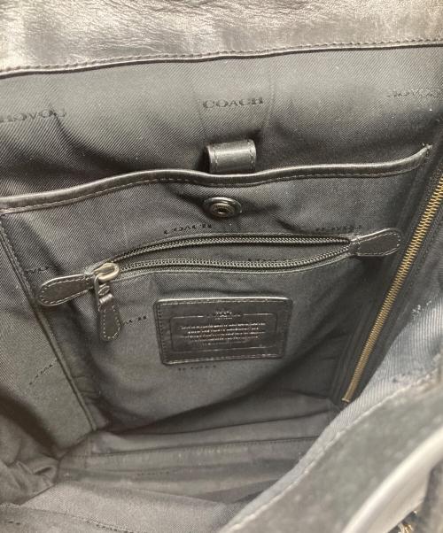 COACH（コーチ）COACH (コーチ) レザーリュック ブラックの古着・服飾アイテム