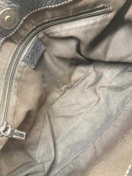 GUCCI（グッチ）GUCCI (グッチ) ハンドバッグ ベージュ・ダークブラウンの古着・服飾アイテム