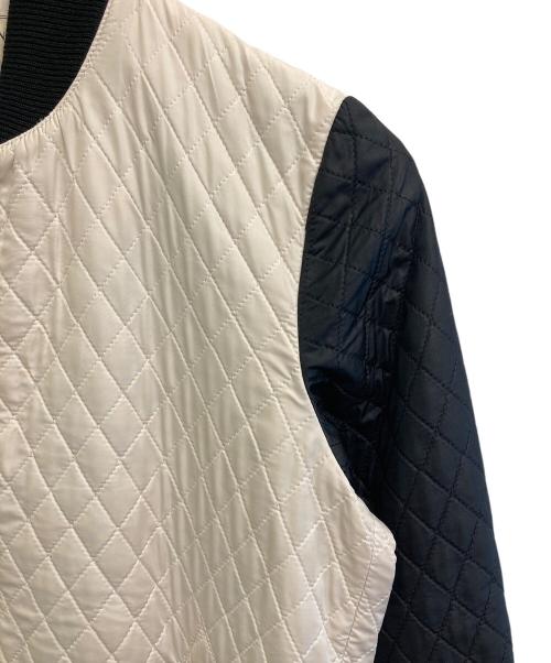maison kitsune（メゾンキツネ）maison kitsune (メゾンキツネ) キルティングジャケット ホワイト×ブラック サイズ:XSの古着・服飾アイテム