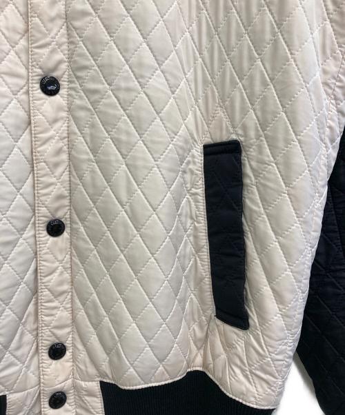 maison kitsune（メゾンキツネ）maison kitsune (メゾンキツネ) キルティングジャケット ホワイト×ブラック サイズ:XSの古着・服飾アイテム