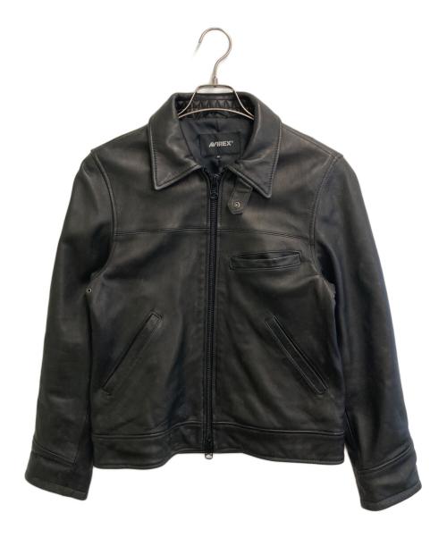 AVIREX（アヴィレックス）AVIREX (アヴィレックス) ライダースジャケット ブラック サイズ:SIZE Mの古着・服飾アイテム