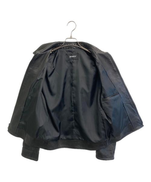 AVIREX（アヴィレックス）AVIREX (アヴィレックス) ライダースジャケット ブラック サイズ:SIZE Mの古着・服飾アイテム