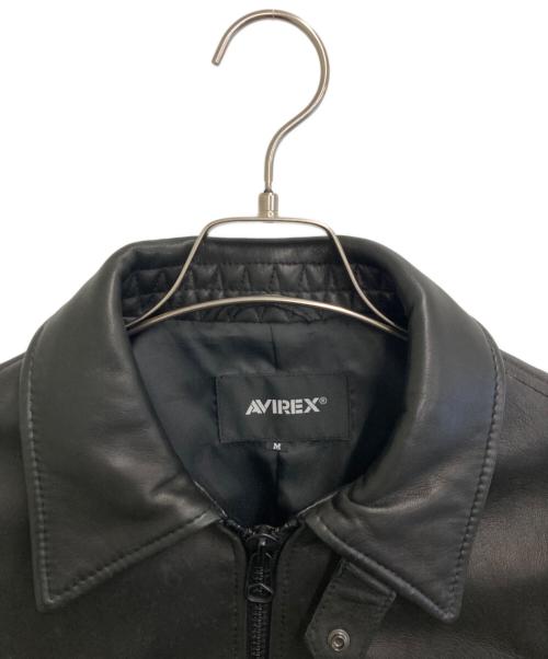 AVIREX（アヴィレックス）AVIREX (アヴィレックス) ライダースジャケット ブラック サイズ:SIZE Mの古着・服飾アイテム