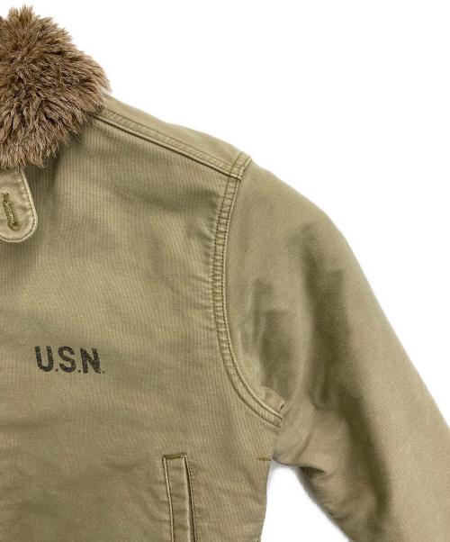 HOUSTON（ヒューストン）HOUSTON (ヒューストン) N-1デッキジャケット カーキ サイズ:36の古着・服飾アイテム