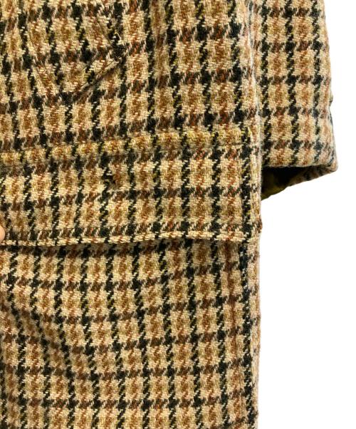 INVERTERE（インバーティア）INVERTERE (インバーティア) ツイードバルカラーコート ベージュ サイズ:４４の古着・服飾アイテム