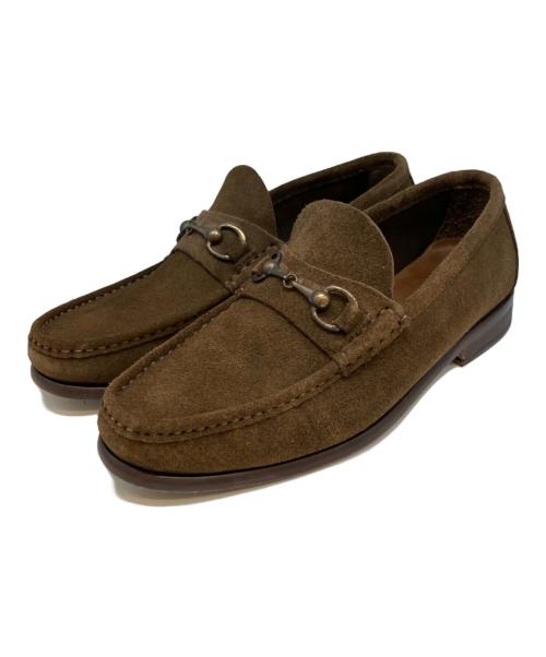 IL MOCASSINO（イルモカシーノ）IL MOCASSINO (イルモカシーノ) スエードビットローファー ブラウン サイズ:40　1/2の古着・服飾アイテム