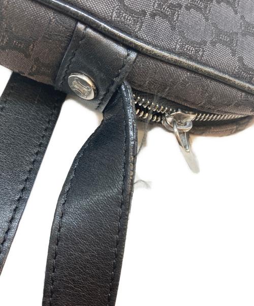 CELINE（セリーヌ）CELINE (セリーヌ) マカダム ミニショルダーバッグ ブラウン×ブラックの古着・服飾アイテム