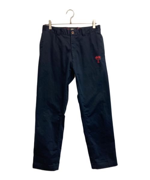 stussy（ステューシー）stussy (ステューシー) ワークパンツ ネイビー サイズ:32の古着・服飾アイテム