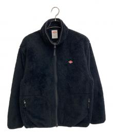 DANTON（ダントン）の古着「HIGH PILE ZIP STAND COLLAR JACKET」｜ブラック