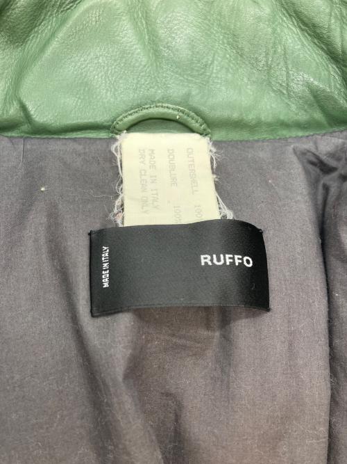 RUFFO（ルッフォ）RUFFO (ルッフォ) レザージャケット グリーン サイズ:Freeの古着・服飾アイテム