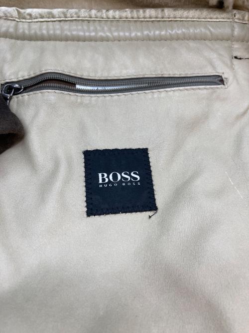 BOSS HUGO BOSS（ボス ヒューゴボス）BOSS HUGO BOSS (ボス ヒューゴボス) ムートンコート ブラウン サイズ:SIZE 54の古着・服飾アイテム