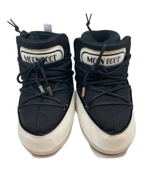 MSGM（エムエスジーエム）MSGM (エムエスジーエム) MOON BOOT (ムーンブーツ) ショートブーツ ホワイト×ブラック サイズ:SIZE 39/40の古着・服飾アイテム