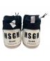 中古・古着 MSGM (エムエスジーエム) MOON BOOT (ムーンブーツ) ショートブーツ ホワイト×ブラック サイズ:SIZE 39/40：18000円