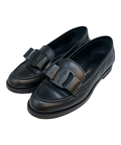 Salvatore Ferragamo（サルヴァトーレ フェラガモ）Salvatore Ferragamo (サルヴァトーレ フェラガモ) VIVALDOヴァラローファー ブラック サイズ:5の古着・服飾アイテム