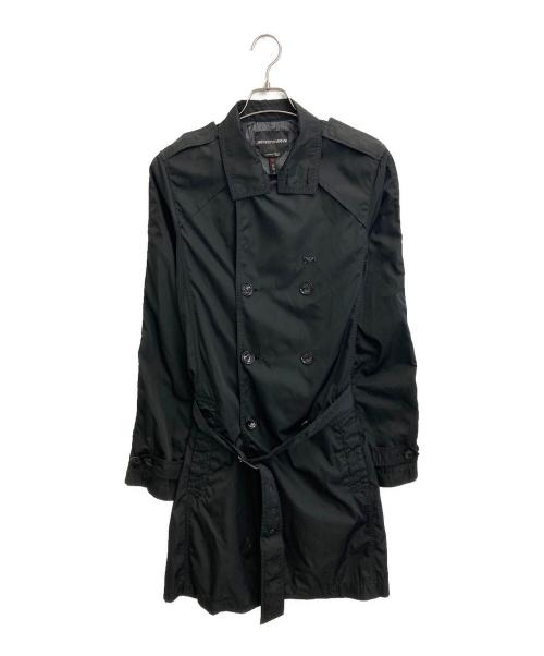 EMPORIO ARMANI（エンポリオ アルマーニ）EMPORIO ARMANI (エンポリオ アルマーニ) ナイロントレンチコート ブラック サイズ:SIZE Sの古着・服飾アイテム