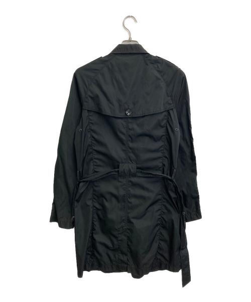EMPORIO ARMANI（エンポリオ アルマーニ）EMPORIO ARMANI (エンポリオ アルマーニ) ナイロントレンチコート ブラック サイズ:SIZE Sの古着・服飾アイテム