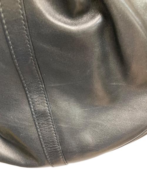 Yves Saint Laurent（イヴサンローラン）Yves Saint Laurent (イヴサンローラン) リヴゴーシュ レザー ホーボーショルダーバッグ ブラックの古着・服飾アイテム