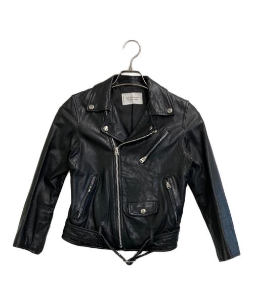 beautiful people（ビューティフルピープル）beautiful people (ビューティフルピープル) UNITED ARROWS (ユナイテッドアローズ) ラムレザージャケット ブラック サイズ:140の古着・服飾アイテム