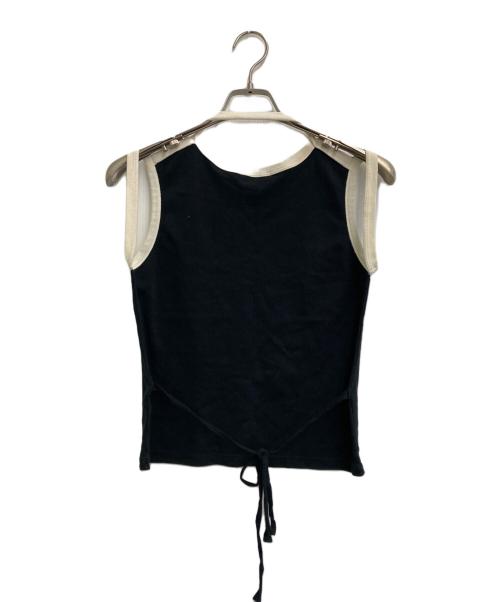 FUMIKA UCHIDA（フミカウチダ）FUMIKA UCHIDA (フミカウチダ) TRIMMED APRON TEE ブラック サイズ:SIZE Mの古着・服飾アイテム