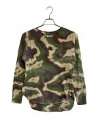 FUMIKA UCHIDAフミカウチダ）の古着「THERMAL TOP TIE-DYED CAMO」｜オリーブ